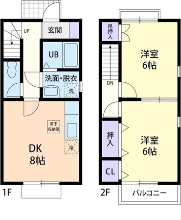 フォレストヒル Bの物件間取画像